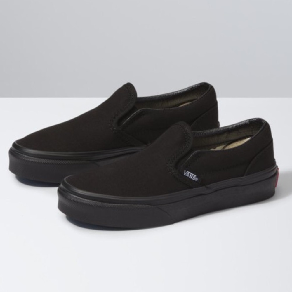Vans Slip On Sneaker Black Kids Size 11.5